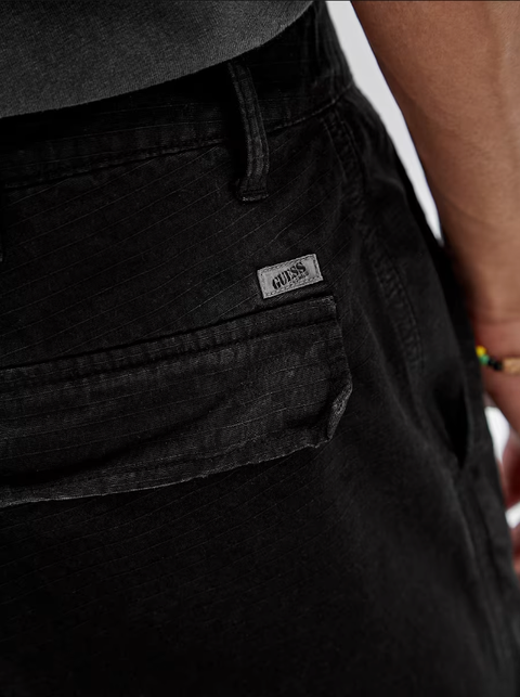 Guess : Ripstop Cargo Pants - Black