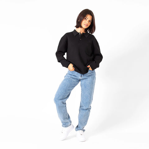 WLKN : Club Knitted Long Sleeves Polo