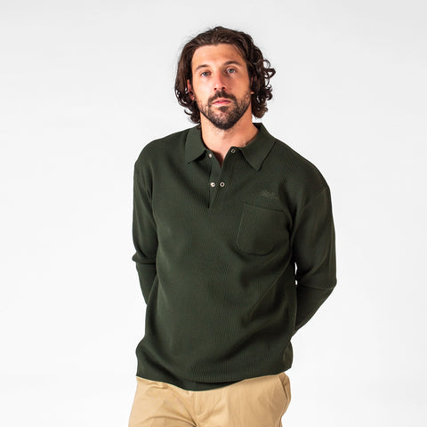 WLKN : Club Knitted Long Sleeves Polo