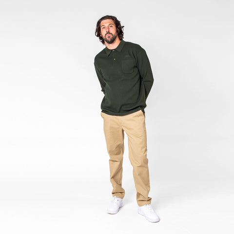 WLKN : Club Knitted Long Sleeves Polo