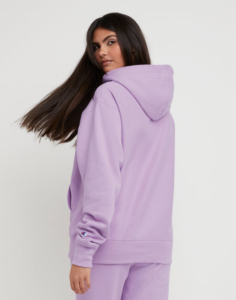 Champion : Boyfriend Reverse Weave Hoodie - Purple