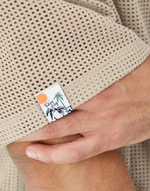 Champion: Mesh Button-Down Shirt