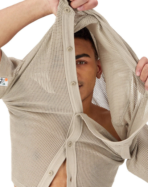 Champion: Mesh Button-Down Shirt