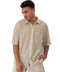 Champion : Mesh Button Down Shirt - Cold Beige