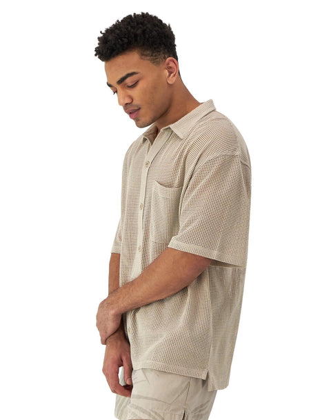 Champion: Mesh Button-Down Shirt