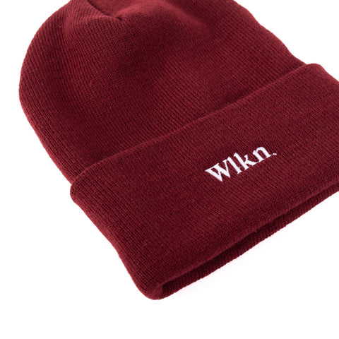 WLKN : Vintage Beanie Burgundy O/S