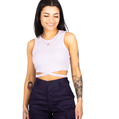 Noisy May: Aya S/L Tie Front Top