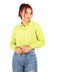 Only : Astrid L/S Cropped Polo Knit - Yellow Plum