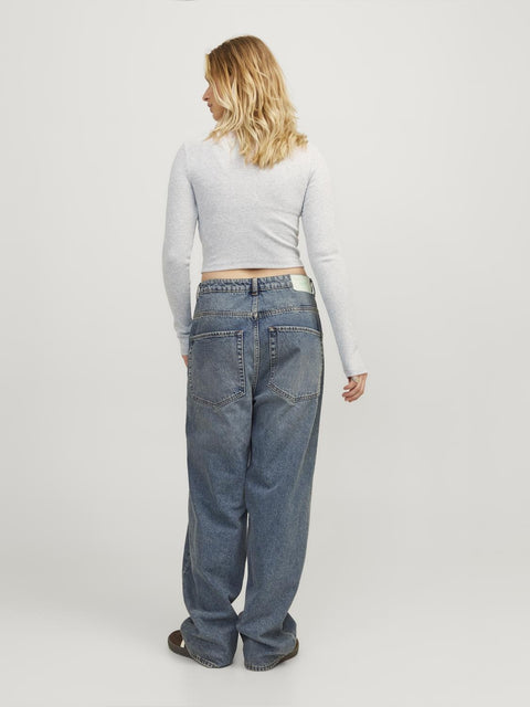 JJXX : Feline Long Sleeve Rib Tee