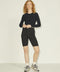 JJXX : Feline Long Sleeve Rib Tee - Black