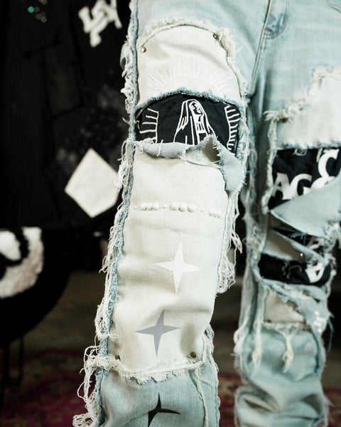 Lifted Anchors : Rem Quilted Carpenter Denim