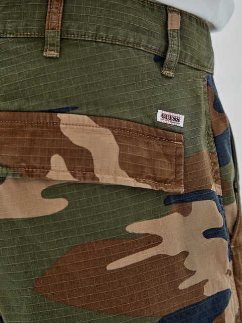 Guess : Ripstop Cargo Pants - Camo