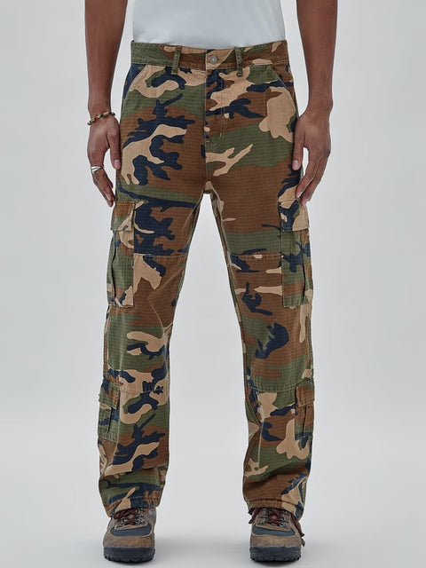 Guess : Ripstop Cargo Pants - Camo