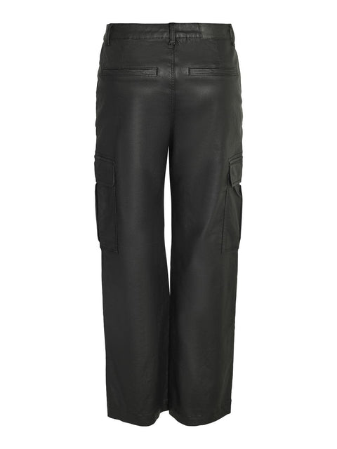 Noisy May : Normal Waist Cargo Coated Pants