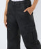 Noisy May : Normal Waist Cargo Coated Pants