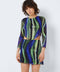 Noisy May : Wave Print Mesh Top