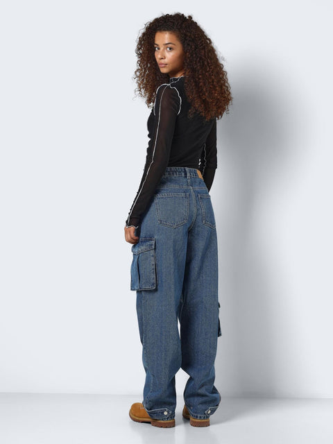 Noisy May: Baggy Cargo Denim