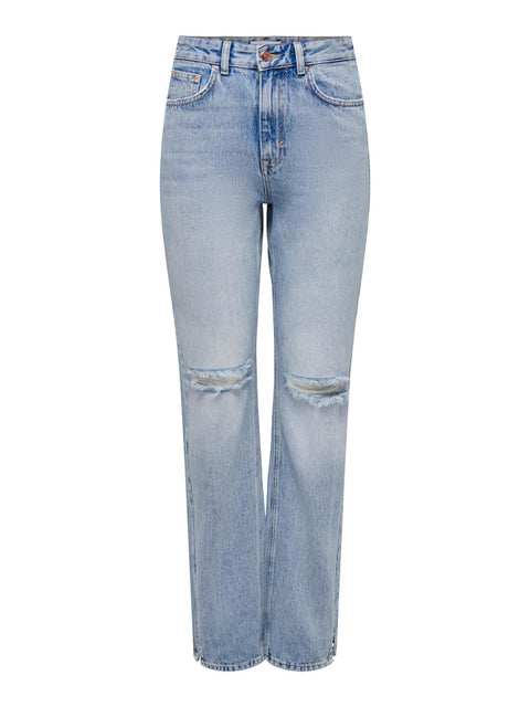 Only : Billie Highwaist Slit Denim