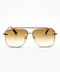 WLKN : Optima Sunglasses Gold Brown O/S