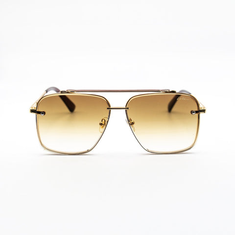 WLKN : Optima Sunglasses Gold Brown O/S