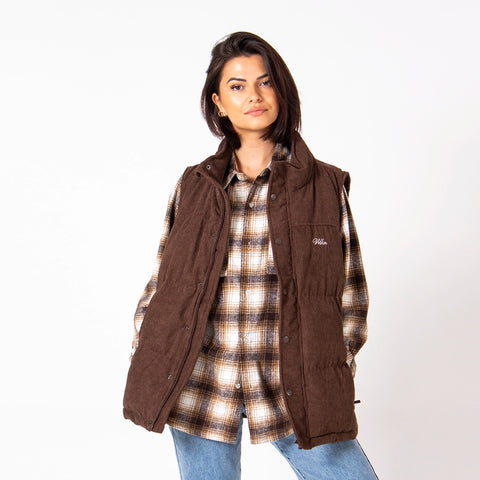 WLKN : Private Corduroy Puffer Vest