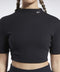 Reebok : SS Rib Mock Neck Crop Top