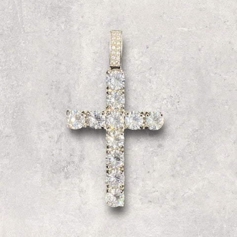 Deluxe Drip : Solitaire Cross Necklace