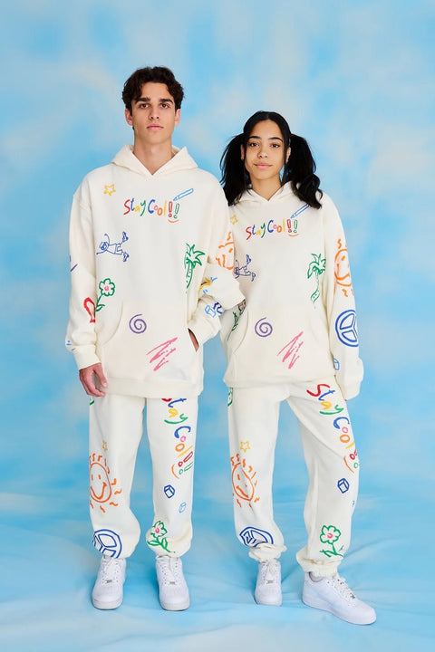 Stay Cool nyc : Scribble Matching Set Hoodie