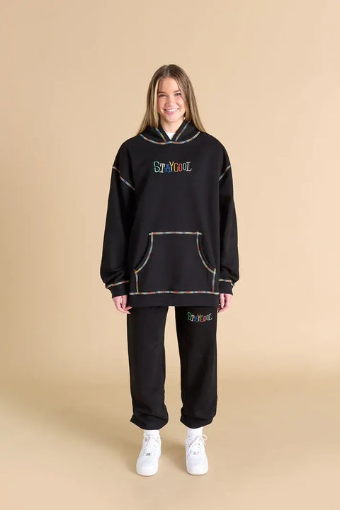 Stay Cool NYC : Tribal Chainstitch Hoodie