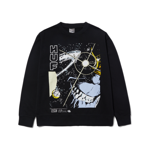 Huf X Avengers : Thanos Eye Washed Crewneck