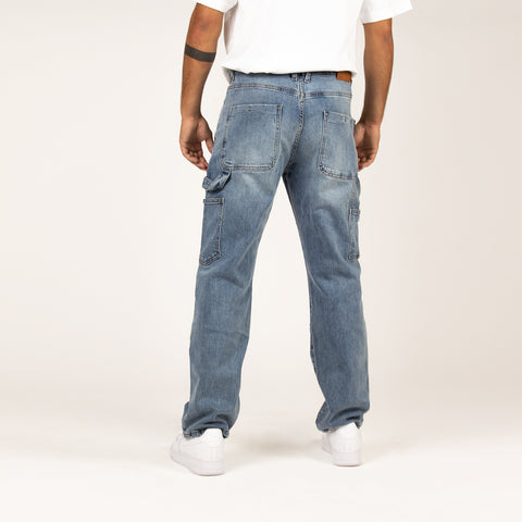 WLKN : Carpenter Loose Fit Denim Pants